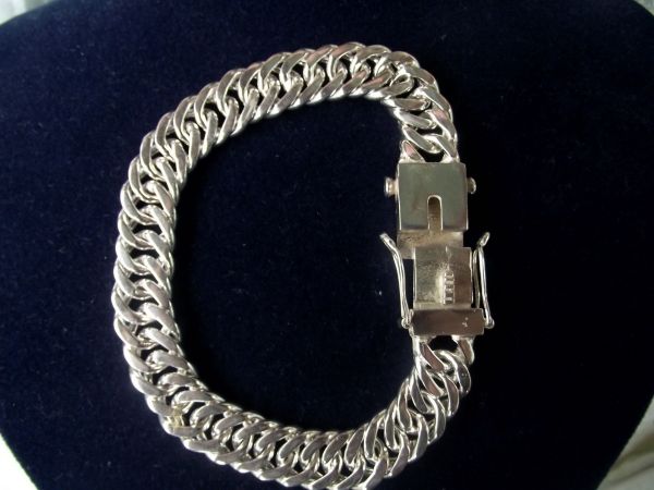 Pulseira Corrente de Prata 950k . 45 Gramas 10 Mm